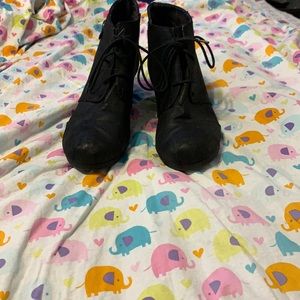 Black ankle boots